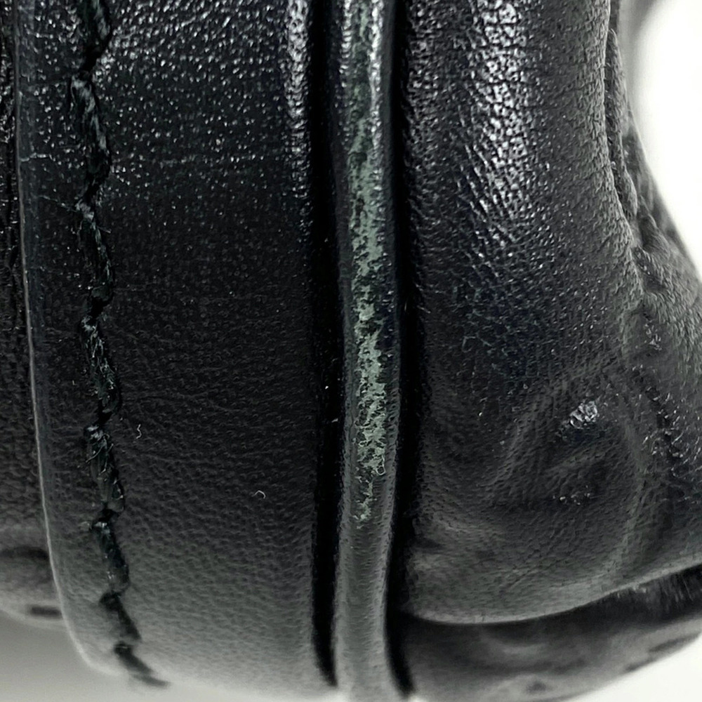 Gucci Guccissima Shoulder Bag Hobo Interlocking GG Guccissima Leather Black - Picture 2 of 6